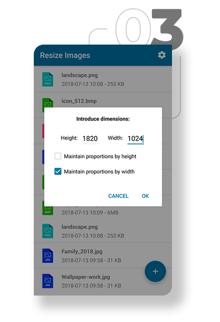 Resize Images app